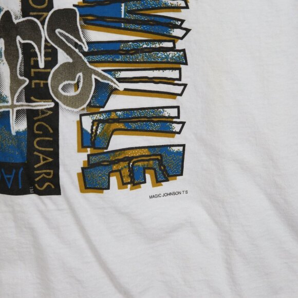 Jacksonville Jaguars Magic‎ Johnson T's VTG 1994 XXL White Single Stitch T-Shirt - Picture 5 of 12